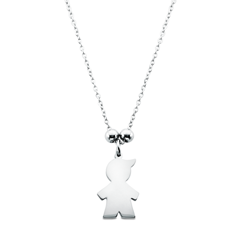 Gepersonaliseerde Zoon Ketting - Silver - 60