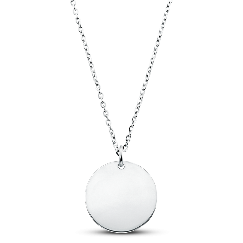 Gepersonaliseerde Cirkel Ketting - Silver - 60