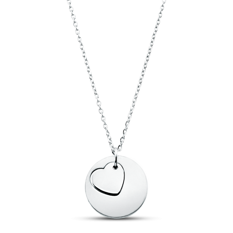 Gepersonaliseerde Mini-Hart Ketting - Silver - 60