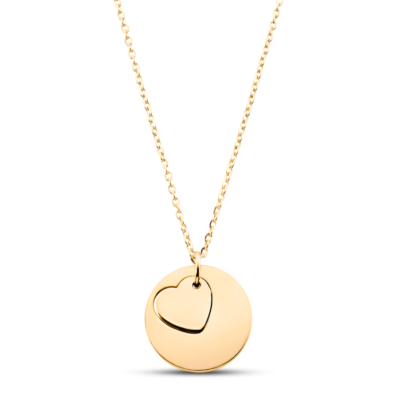 Gepersonaliseerde Mini-Hart Ketting - Gold - 62