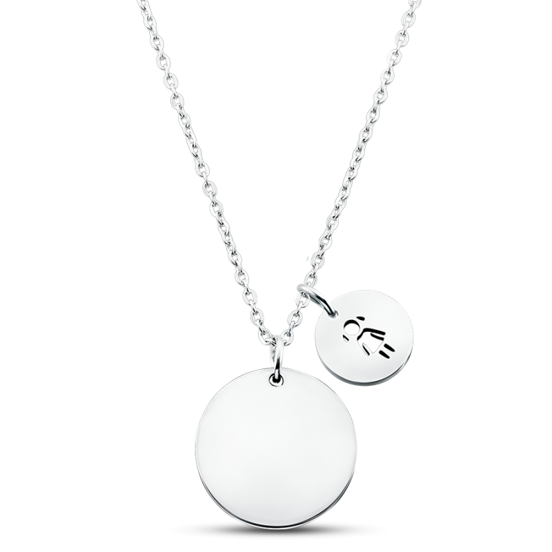 Gepersonaliseerde Kinderhandschrift Ketting - Silver - 60