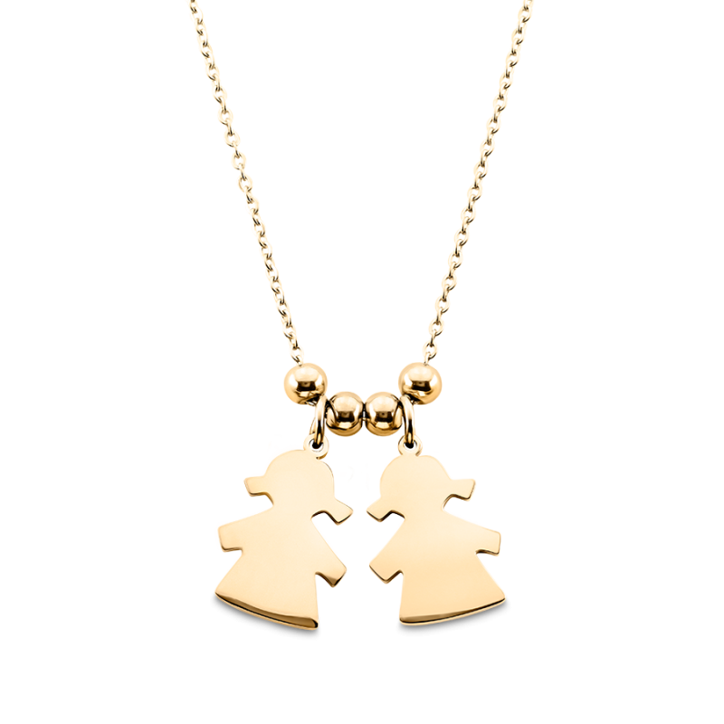 Gepersonaliseerde Meerde Dochters Ketting - Gold - 62