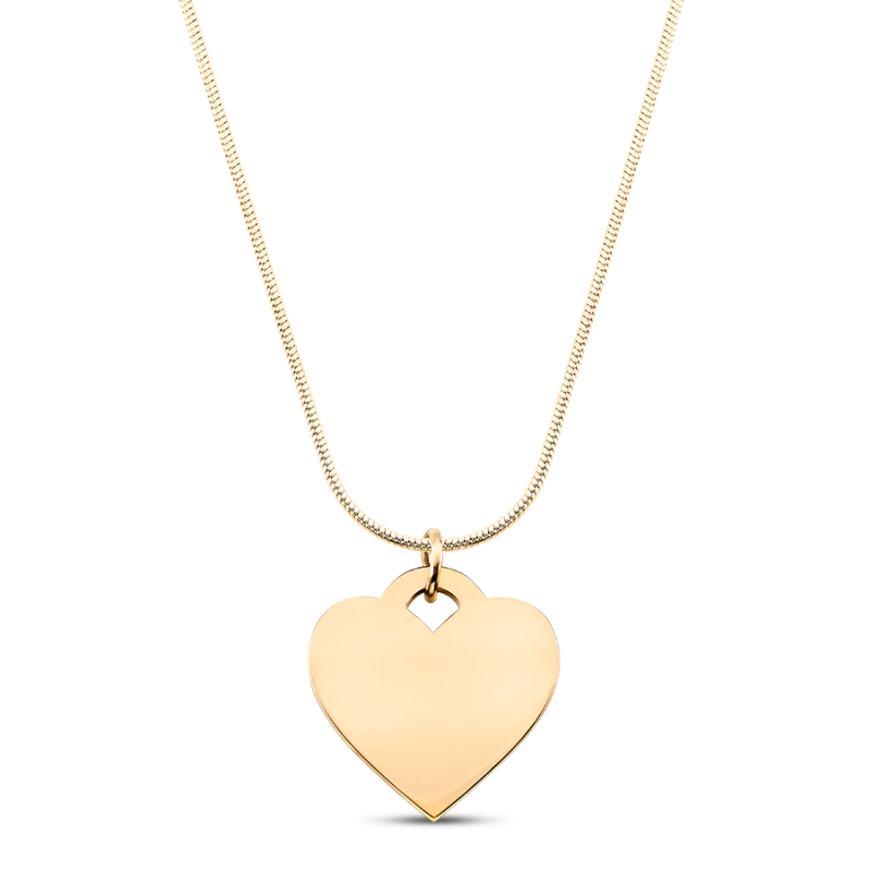 Hart hanger met Luxe Ketting - Gold - 62