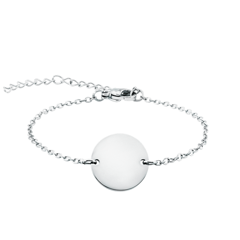 Gepersonaliseerde Cirkel Armband - Silver - 60