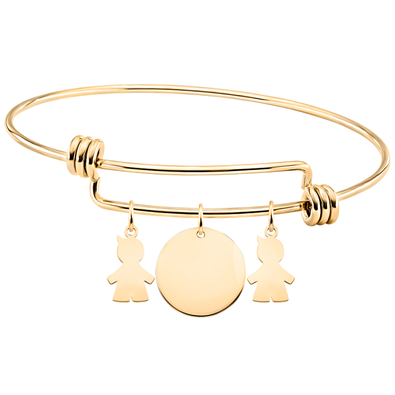 Gepersonaliseerde Meerdere Zoons Bedelarmband  - Gold - 62