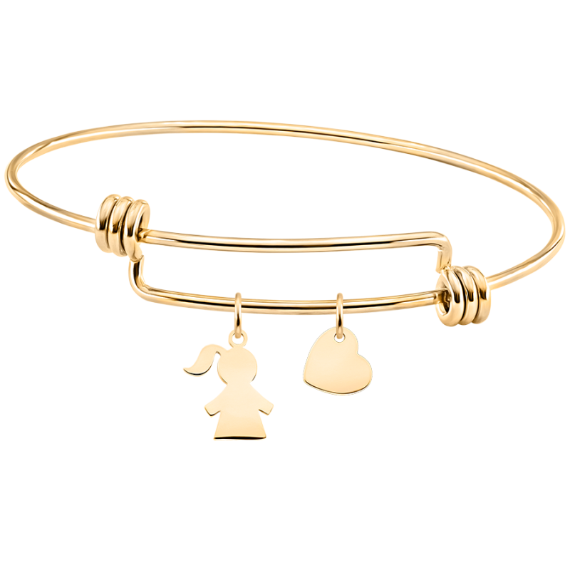 Gepersonaliseerde Dochter Bedelarmband - Gold - 62