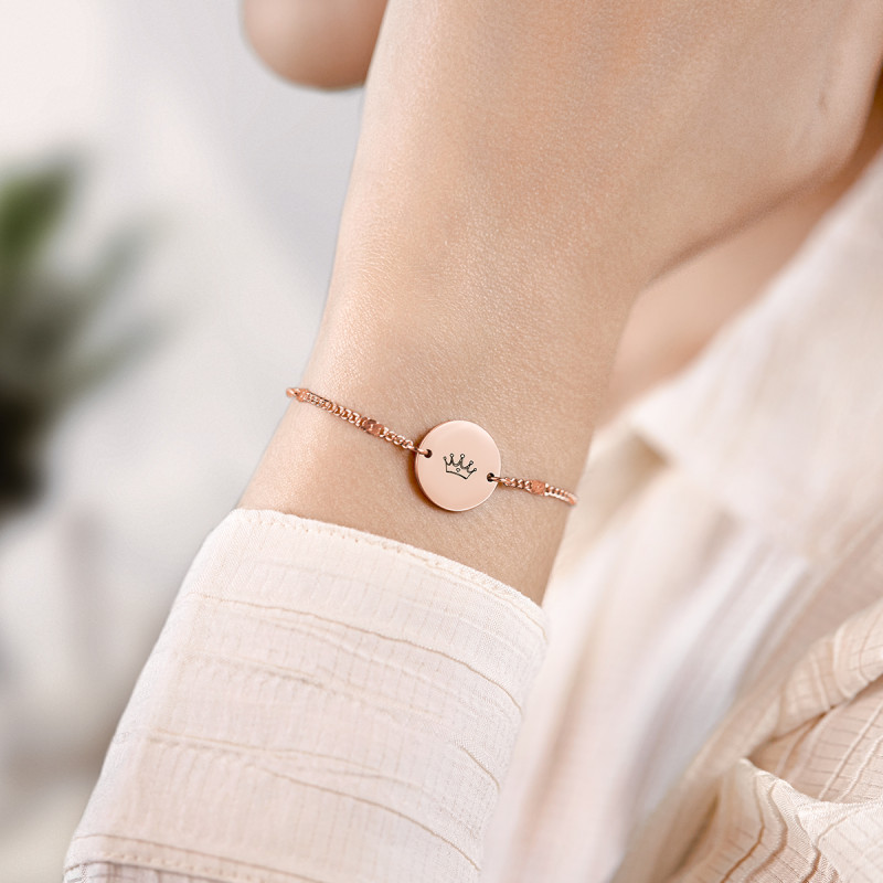 Gepersonaliseerde Illustratie Armband - Rosegold - 61