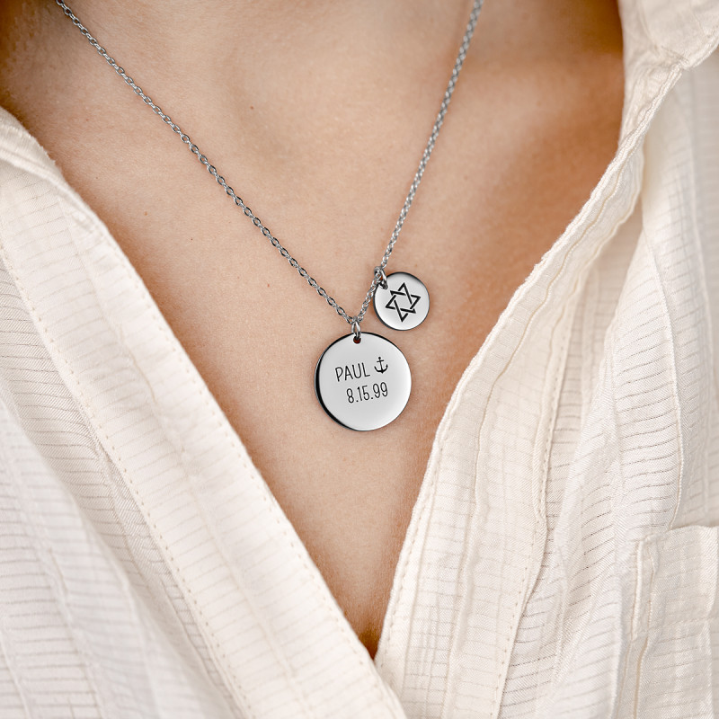 Gepersonaliseerde Davidster Ketting