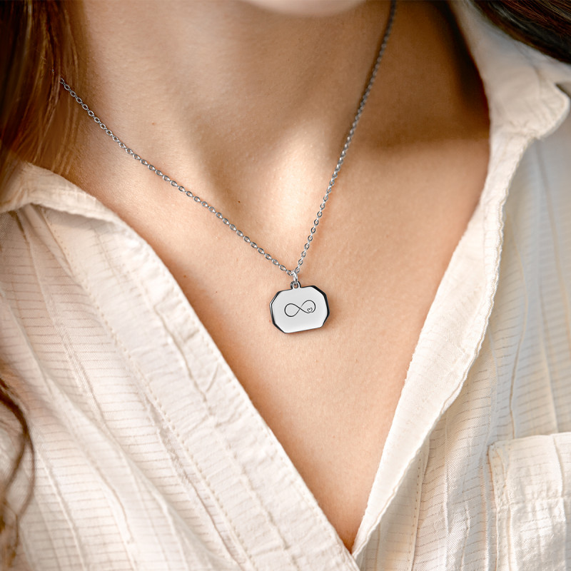 Gepersonaliseerde Illustratie Ketting - Silver - 60