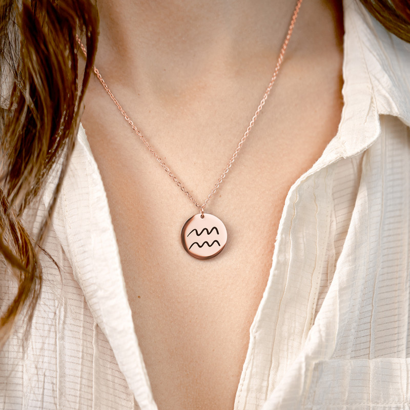 Gepersonaliseerde Sterrenbeeld Ketting - Rosegold - 61