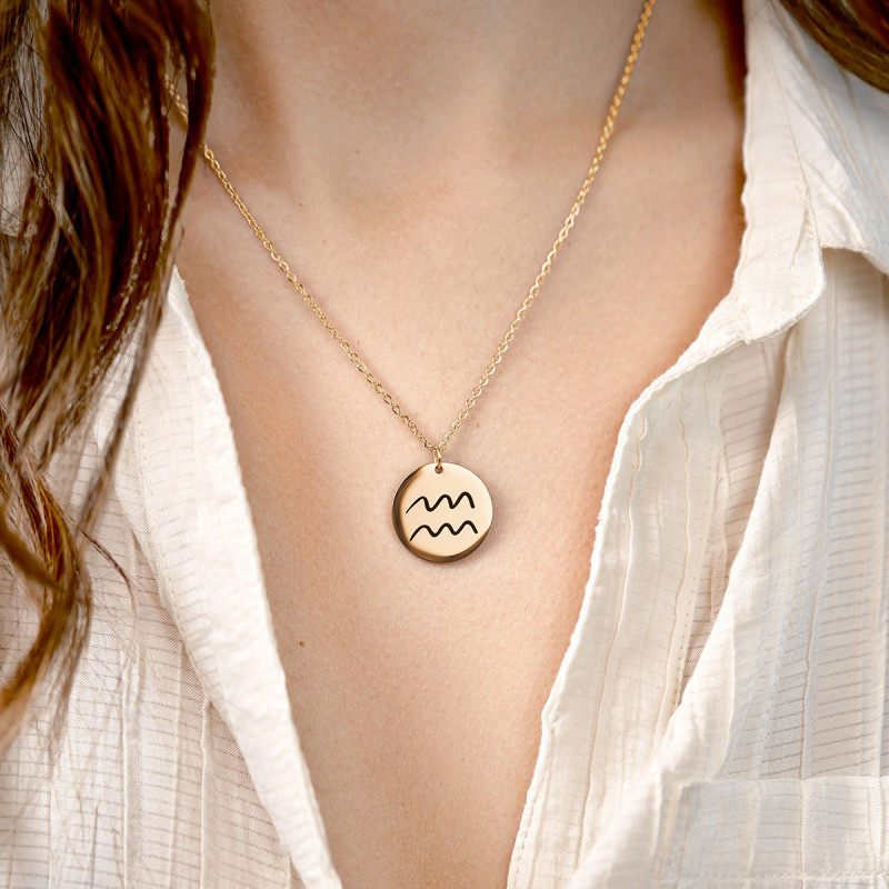 Gepersonaliseerde Sterrenbeeld Ketting - Gold - 62