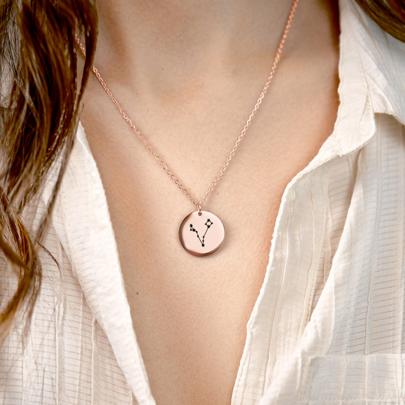 Gepersonaliseerde Constellatie Ketting - Rosegold - 61